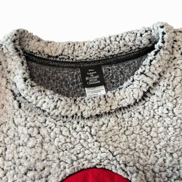 Disney The Nightmare Before Christmas Jack Skellington Santa Sherpa Top Medium - Picture 6 of 14